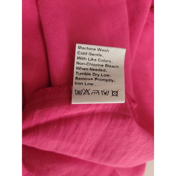 Kirundo Pink Maxi Dress Ruffle One Shoulder High Waist Split Small NWT - Picture 10 of 16